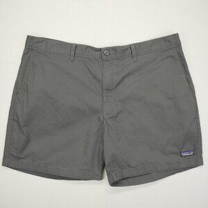 Patagonia Organic Cotton Hemp Gray Chino 6" inseam Shorts Casual Outdoor Mens 40